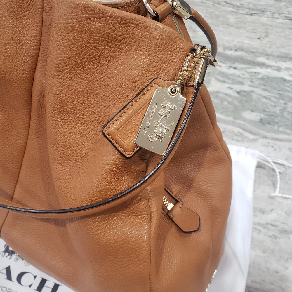 Coach Tan Leather Tote - Picture 1 of 16